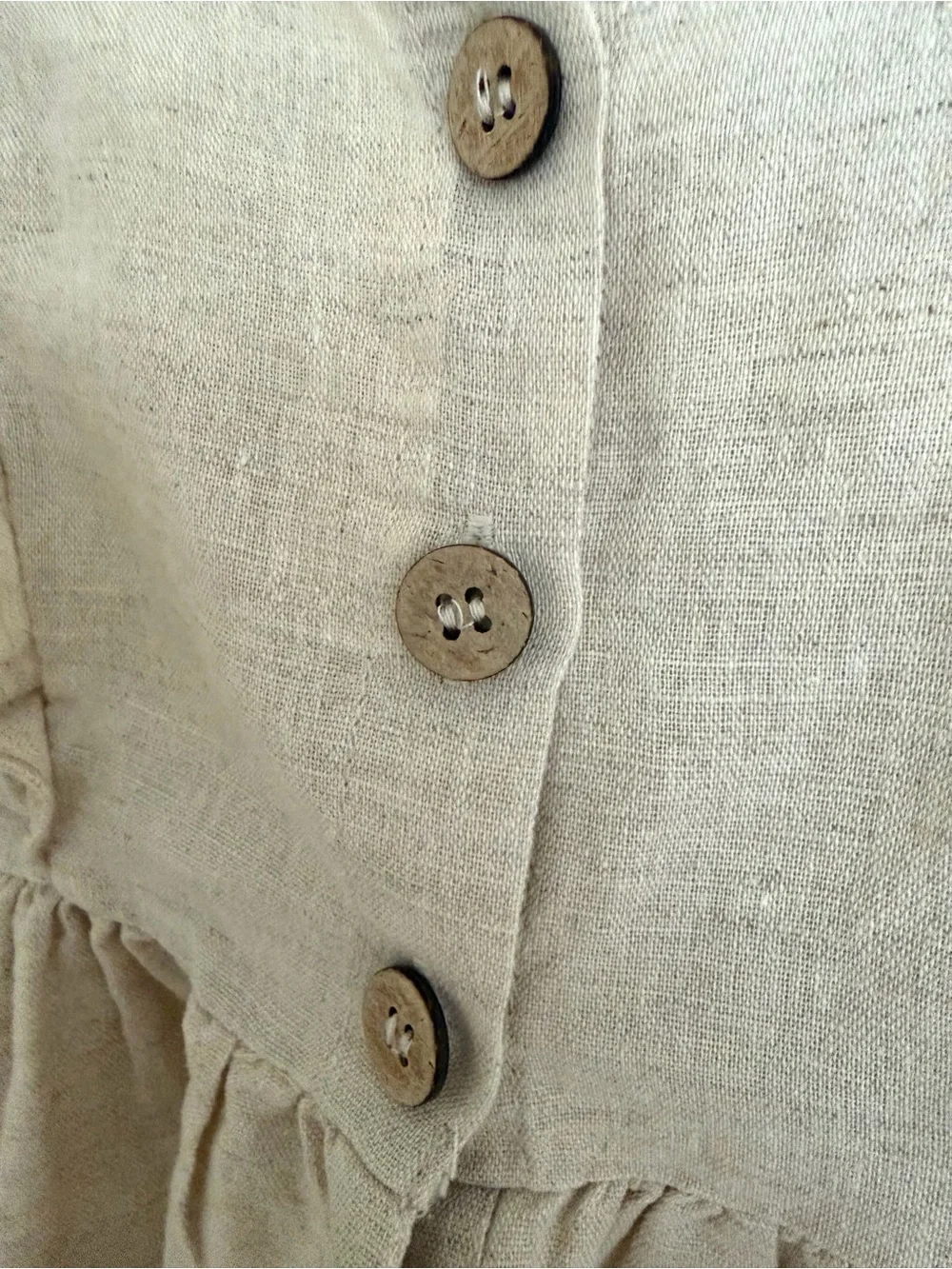 Elegant Baby Natural Linen Floral Embroidered Dress
